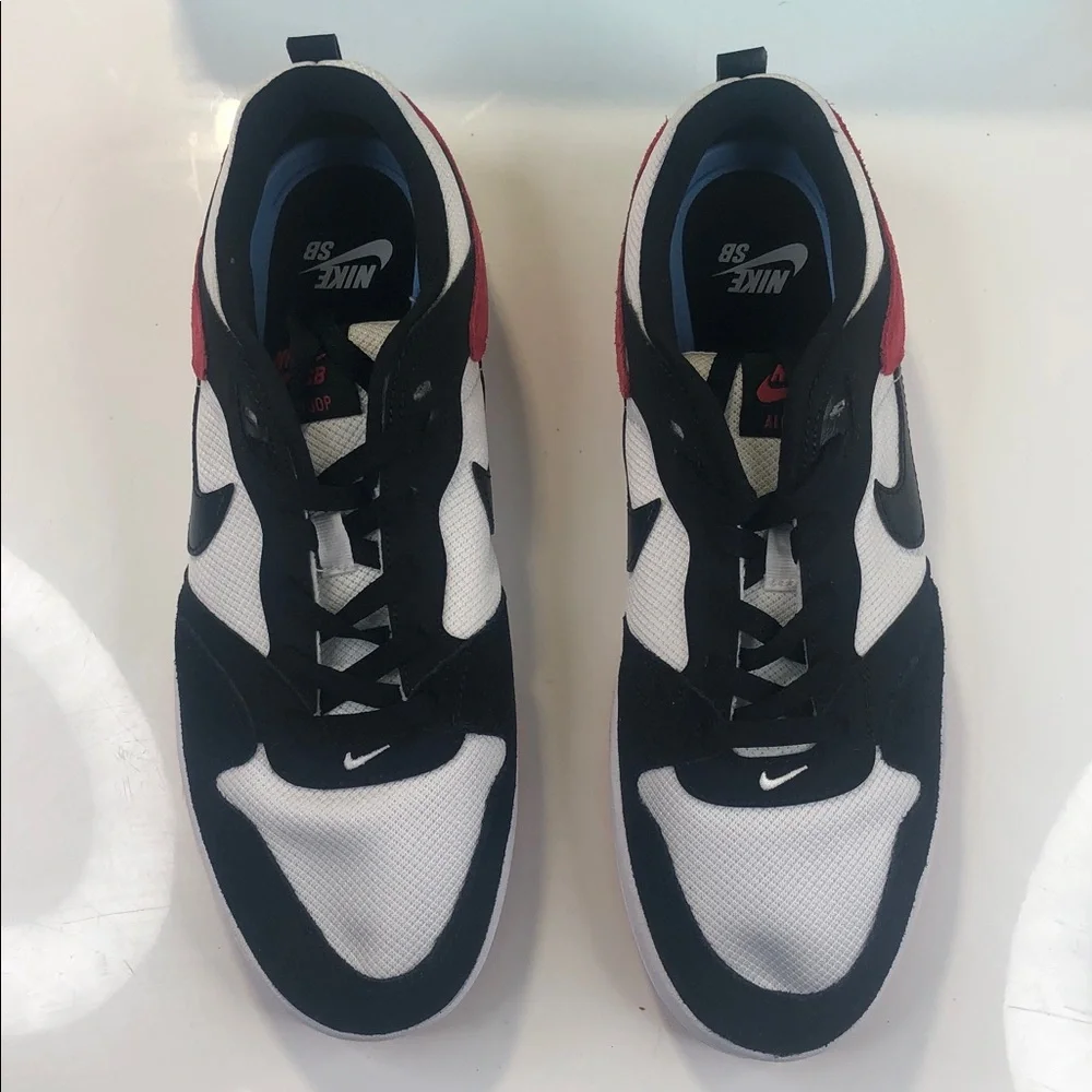 NEW Nike SB Alleyoop Black Toe Chicago Sneaker Men's 11 Red White CJ0882-102
